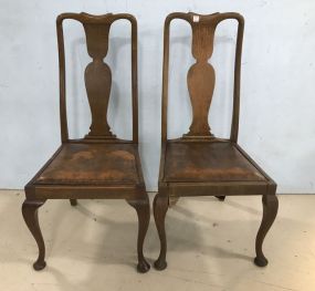 Pair of Antique Queen Anne Side Chairs