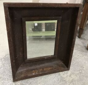 Rustic Tin Square Wall Mirror