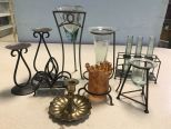 Group of Assorted Decorative Candle Holders