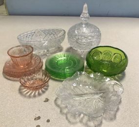 Clear Glassware and Depression Glass