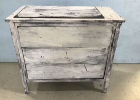 Painted Modern Three Drawer Chest