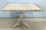 Painted Rectangle Pedestal Coffee Table