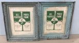 Pair of Painted 8 x 10 Picture Frames