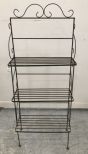 Rustic Metal Small Baker's Rack