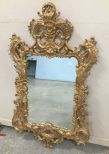 Antique Reproduction Ornate Gold Gilt Wall Mirror