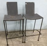 Industrial Style Metal Bar Stools