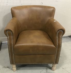 Back Creek Modern Faux Leather Decor Chair