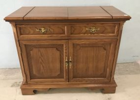 Bassett Oak Finish Server