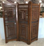 Indonesian Beaded Room Divider Screen