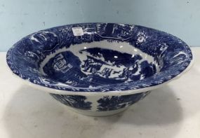 Victoria Ware Ironstone Blue & White Bowl