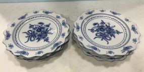 Large Ironstone Blue & White Plates