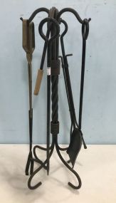 Heavy Duty Metal Fireplace Tool Set