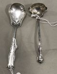 Sterling .925 Berry Spoon and Sterling Cream Ladle