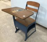 Vintage Painted Child's School Desk