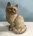 Vintage Iron Cast Cat Statue