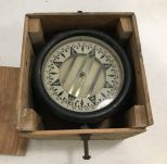Antique Ship Compass Instrument