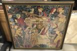 Large Frame Tapestry European Scene