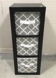 Contemporary Three Section Storage Cabinet