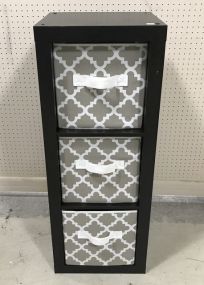 Contemporary Three Section Storage Cabinet