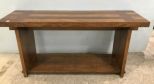 Mid Century Style Oak Sofa/Console Table