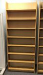 Oak Finish Wall Mount Bookcase