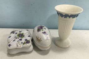 Wedgwood and Lefton Pottery