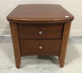 Modern Two Drawer Side Table