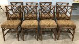 Eight Bamboo Style Dinning Chairs