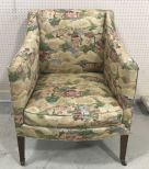 Oriental Style Upholstery Arm Chair