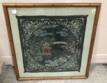 Oriental Style Framed Tapestry