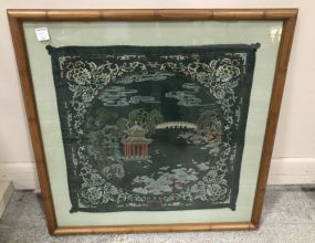 Oriental Style Framed Tapestry