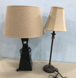 Two Contemporary Table Lamps