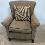 Upholstered Cheetah Cotton Club Style Setting Chair