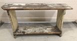 Antique Primitive Hand Made Bench