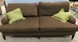 Large Upholstered Two Cushion Sofa