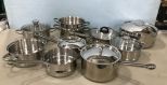 Group Stainless Cooking Pots and Pans