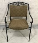 Metal Woven Patio Arm Chair