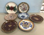 Seven Hand Painted Decor and Collectible Plates