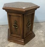 1980's-90's Octagon Top Side Table