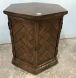 1980's-90's Octagon Top Side Table