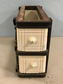 Painted Wood Sewing Cabinet Drawers