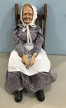 Ceramic Granny Figurine in Rokcer