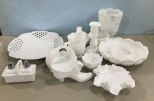 Group of Milk Glass Collectibles