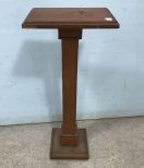 Vintage Wood Pedestal Stand