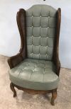Vintage French Provincial High Back Chair