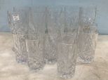 Clear Glass Water Goblets and Cups