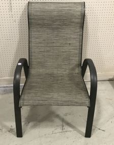Metal Mesh Seat Patio Arm Chair