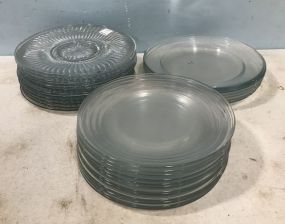 Group of Clear Glass Plates