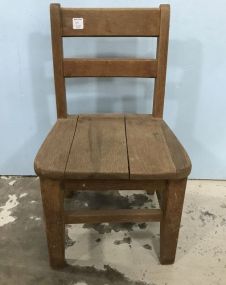 Vintage Child's Wood Chair