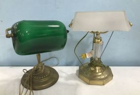 Two Vintage Desk Lamps